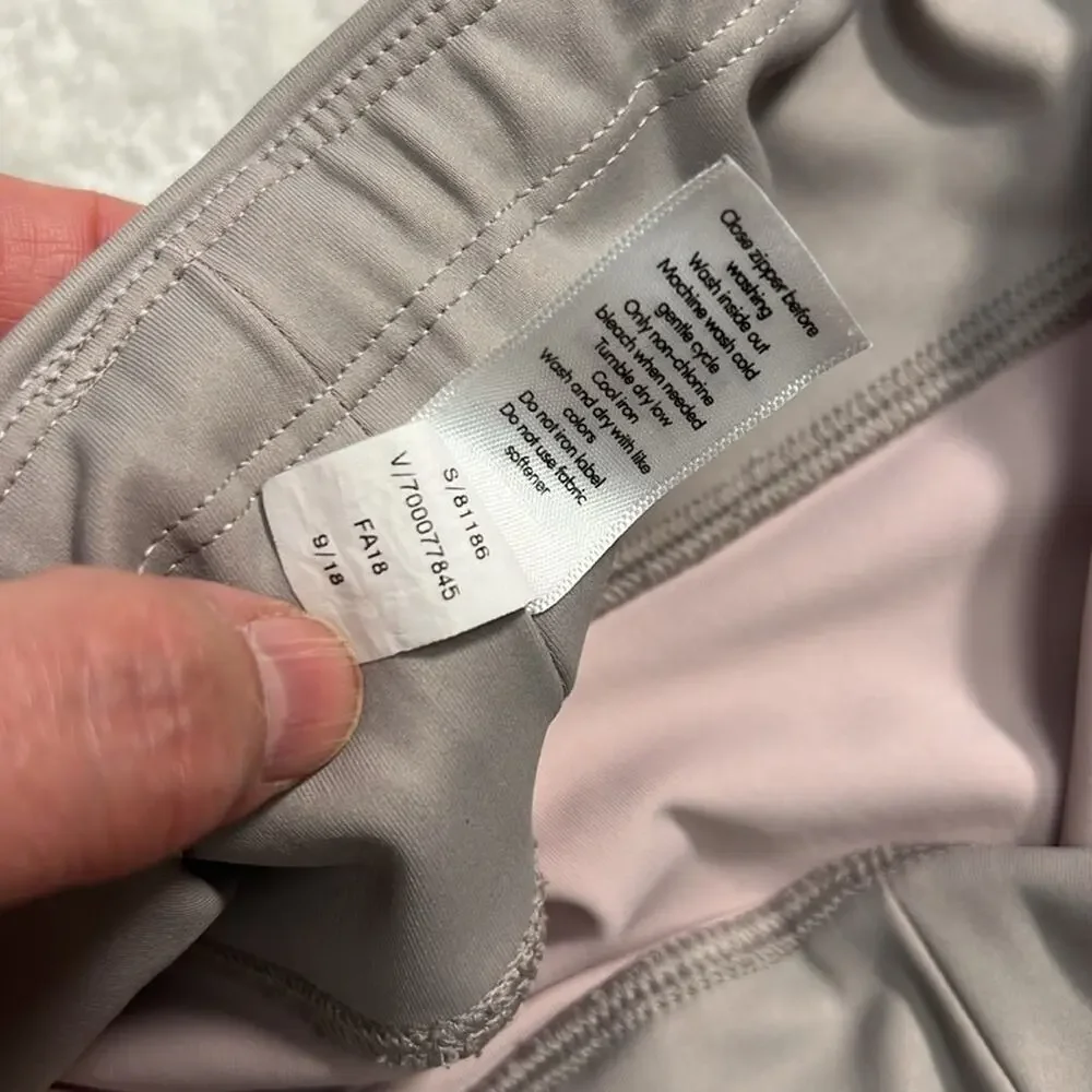 Athleta Contender Aero 7/8 tight high rise pebble gray leggings LP - Picture 9 of 13